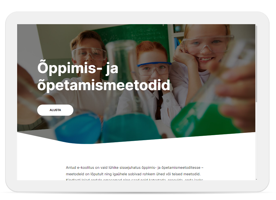 E-koolitus "Õppimis- ja õpetamismeetodid"