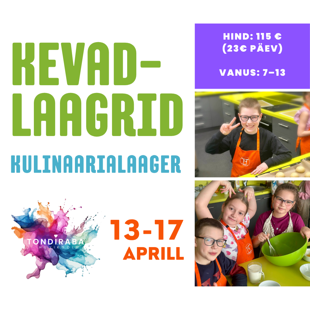 Kulinaarialaager - vene keeles (7-13)