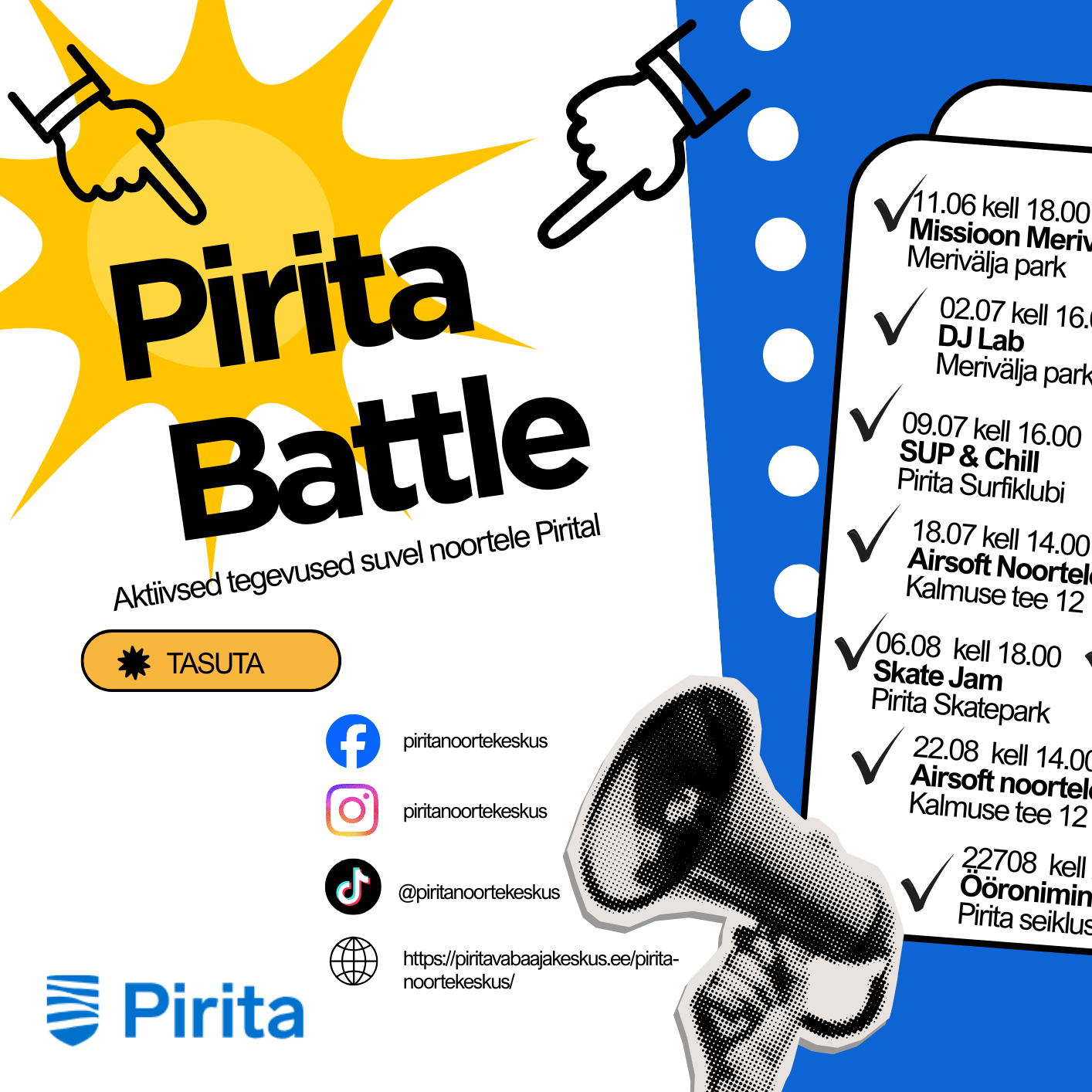 SUVISED TEGEVUSED PIRITA NOORTELE „Pirita Battle“